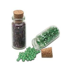    Seed Bead Bottle W/cork Pkg 50/bx   50 Pack Arts, Crafts & Sewing