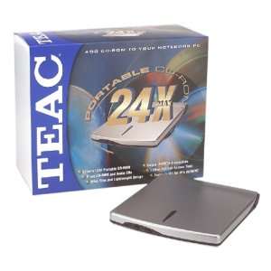  TEAC 24X Slimline CDRom PCMCIA Portable Drive For 