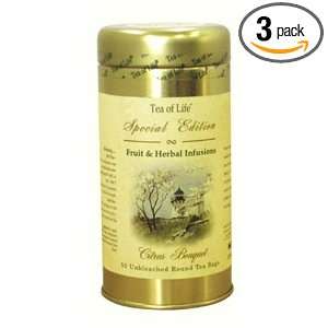 Tea Of Life Special Edition Citrus Bouquet Herbal Blend Flavor, 50 