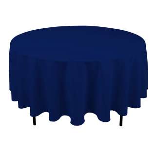 90 in. Round Polyester Tablecloth  
