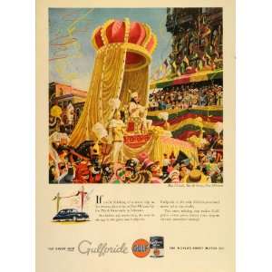  1948 Ad Rex Parade Mardi Gras New Orleans Gulfpride Oil 