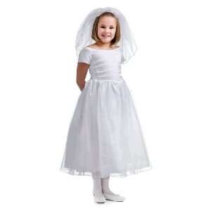   10 Girls White First Communion or Flower Girl Dress 
