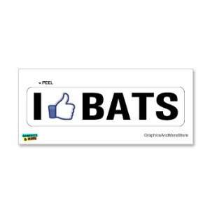  I Like BATS   Window Bumper Sticker Automotive