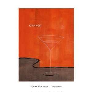   Orange Martini Poster by Mark Pulliam (16.00 x 20.00)