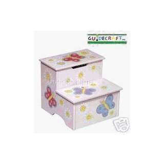   Hand Painted Storage Box Step Up Stool  By Guidecraft: Home & Kitchen
