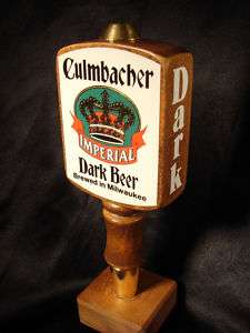 CULMBACHER BEER TAP HANDLE TAPPER PULL DRAUGHT WOOD BREWERY PUB BAR 