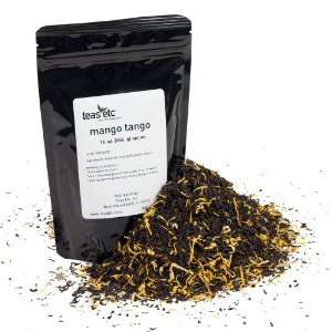 Teas Etc Black Tea, Mango Tango, 16 Ounce  Grocery 