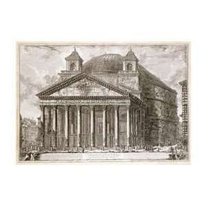   Piranesi   A VIew Of The Pantheon, Rome Giclee