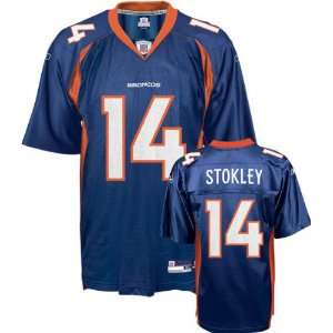  Brandon Stokley Navy Reebok NFL Replica Denver Broncos 