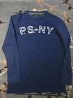 ps from aeropostale boys long sleeved dark blue waffle quick