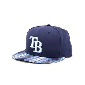  Tampa Bay Rays Blue Plaid bRAYsers 59FIFTY Fitted Cap 