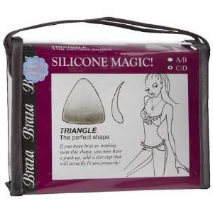  Braza Silicone Magic Triangle 2 ct, C/D Cup (Quantity of 2 