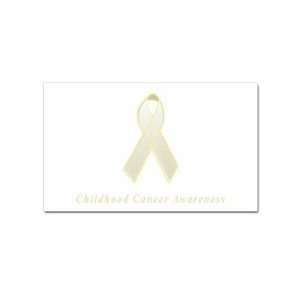  Childhood Cancer Awareness Rectangular Sticker: Office 