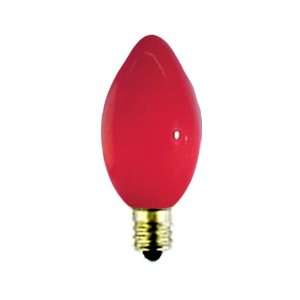  Red C7 Light Bulb / Candelabra Base / Incacdescent Christmas Light 