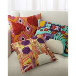 Red Floral Pillow
