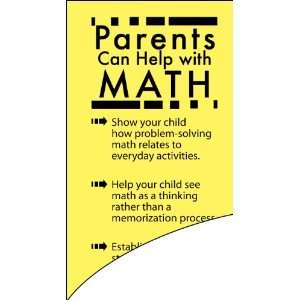  Parents Can Help with Math (Bookmarks  sold in bundles of 