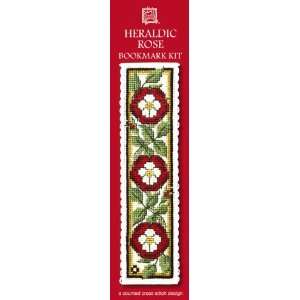   Heritage Heraldic Rose Counted Cross Stitch Bookmark Kit Toys & Games