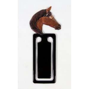   Pack Handpainted Dark Brown Horse Bookmark (Set Of 12): Home & Kitchen