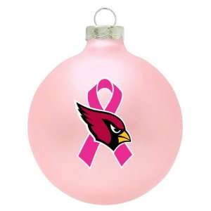 Arizona Cardinals Breast Cancer Awareness Pink Ornament:  