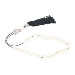  Worry Beads With Tassel   Clear White   1 pc. Arts 