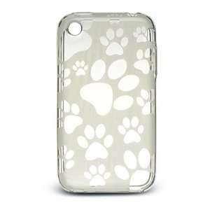   Pawprint Design Hard Gel Case for Apple iPhone 3G/3GS 