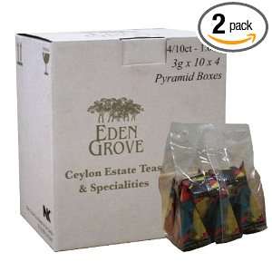 Eden Grove Herbal Blends Sea Breeze, 40 Count Pyramid Tea Bags (Pack 