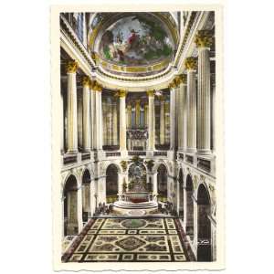   Postcard The Nave of the The Royal Chapel   Palce of Versailles France