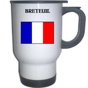  France   BRETEUIL White Stainless Steel Mug Everything 