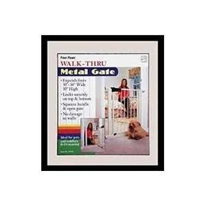 : METAL WALK THRU GATE, Size: 30 34 INCH (Catalog Category: Dog:DOORS 