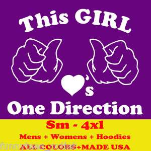 H229 THIS GIRL LOVE 1 ONE DIRECTION tour s m l xl 2x hoodie sweatshirt 