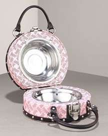 JUICY COUTURE DOG TRAVEL TRUNK SUITCASE BOWLS BED $495  
