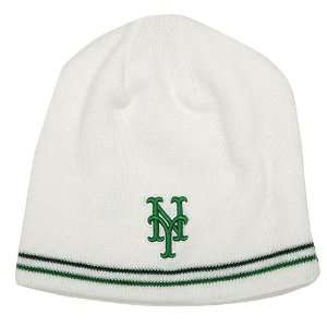  New York Mets White Mauch Knit Cap Adjustable Sports 