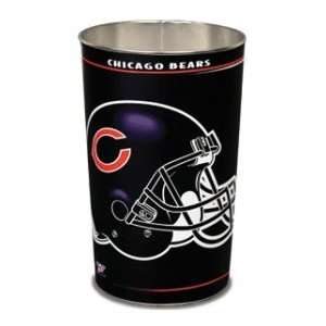  Chicago Bears NFL 15 Inches Metal Trash Can/Waste Basket 