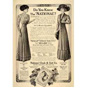  1909 Ad Tailored Suits Cloak Garments Women Furs Waist 