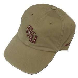   Florida State Seminoles (FSU) Khaki 3D Tailback Hat: Sports & Outdoors