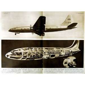  1951 BRISTOL BRABAZON AIRCRAFT PASSENGER LONDON PLAN