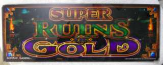 Super Ruins Of Gold Slot Machine Glass Konami 2005  
