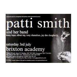  PATTI SMITH Brixton Academy 3rd July 2004 Music Poster 