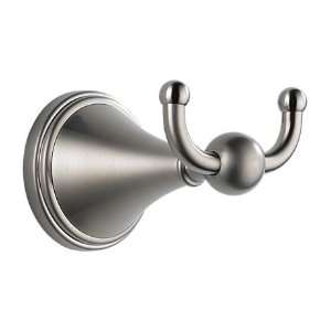 Brizo Baliza 69535 BN Double Robe Hook   Brushed Nickel