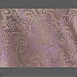  Lavender/gold Paisley Metallic Brocade Fabric 45 By the 