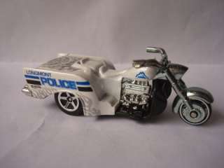 Hot Wheels 2011 LOOSE Boss Hoss Motorcycle Longmont Police Dept White 