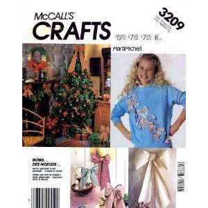   3209 Crafts Sewing Pattern Bows Marti Michell Arts, Crafts & Sewing