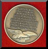 Longines Symphonet Sterling Silver Medal S. Gompers AFL  