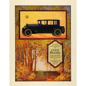  1923 Ad Antique Cole Brouette Automobile Fall Autumn 