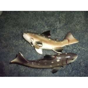 Brown Trout Salt and Pepper Shakers Japan