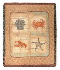 Sea Ocean Treasures Starfish Climaweave Indoor or Outdoor Pillow Set 