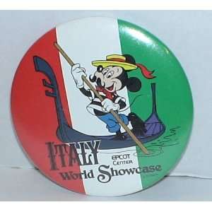  2 Disney World Epcot Italy Promotional Button Everything 