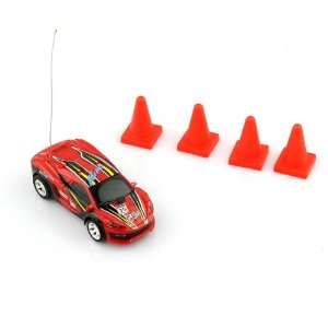  New Can Mini RC Radio Remote Control Micro Racing Car Red 