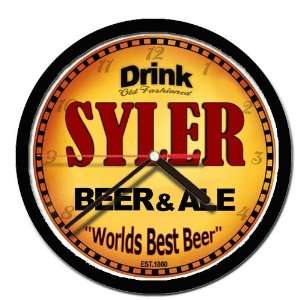  SYLER beer and ale cerveza wall clock: Everything Else