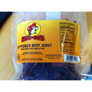 Buc ees Peppered Beef Jerky 4oz  Grocery & Gourmet Food